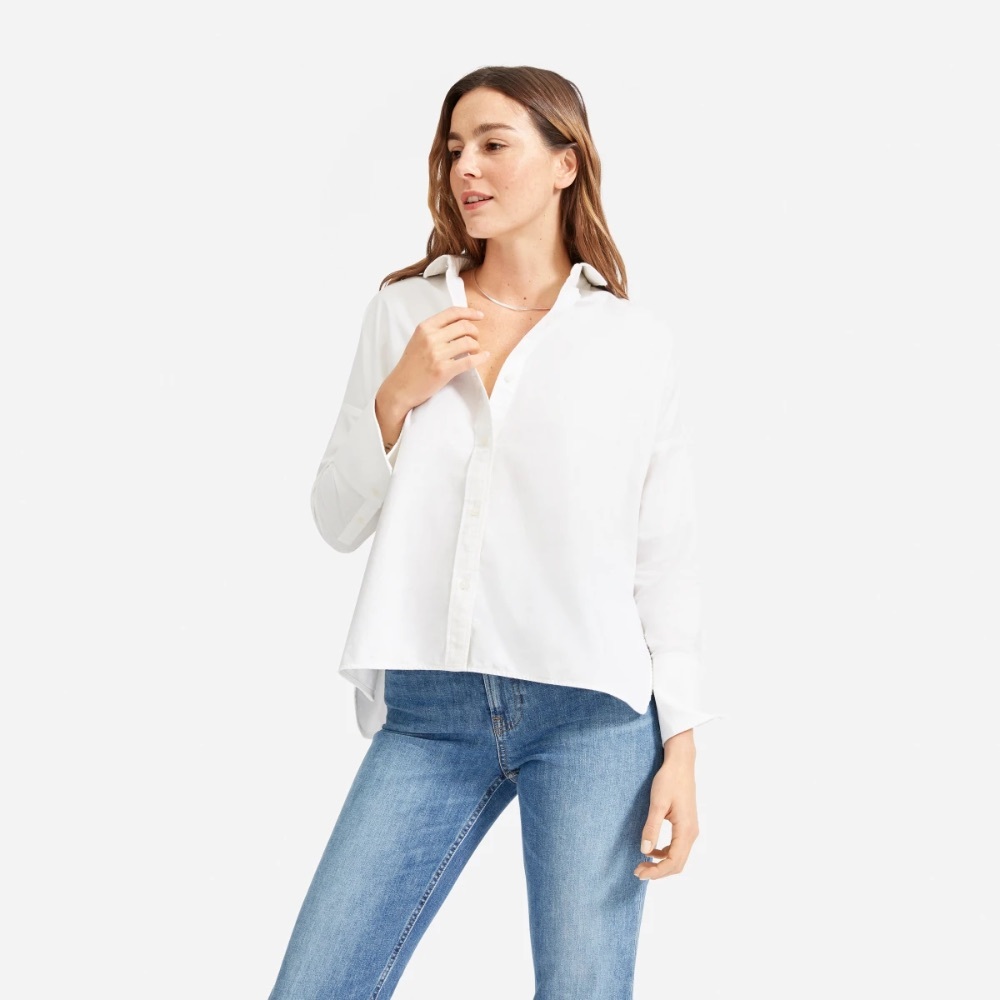 Everlane boxy Oxford, size 4